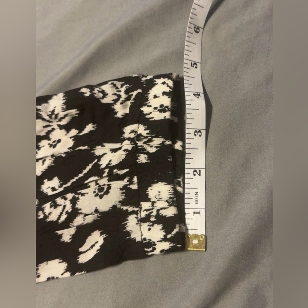 Aeropostale Women’s Medium Floral Black & White Drawstring Boho Pants NWOT - Picture 10 of 10